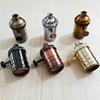 DIY Vintage E27 Lamp Base Copper holder With Switch Edison Vintage Lighting Screw Socket Antique Aluminum Lamp Holder Fixture