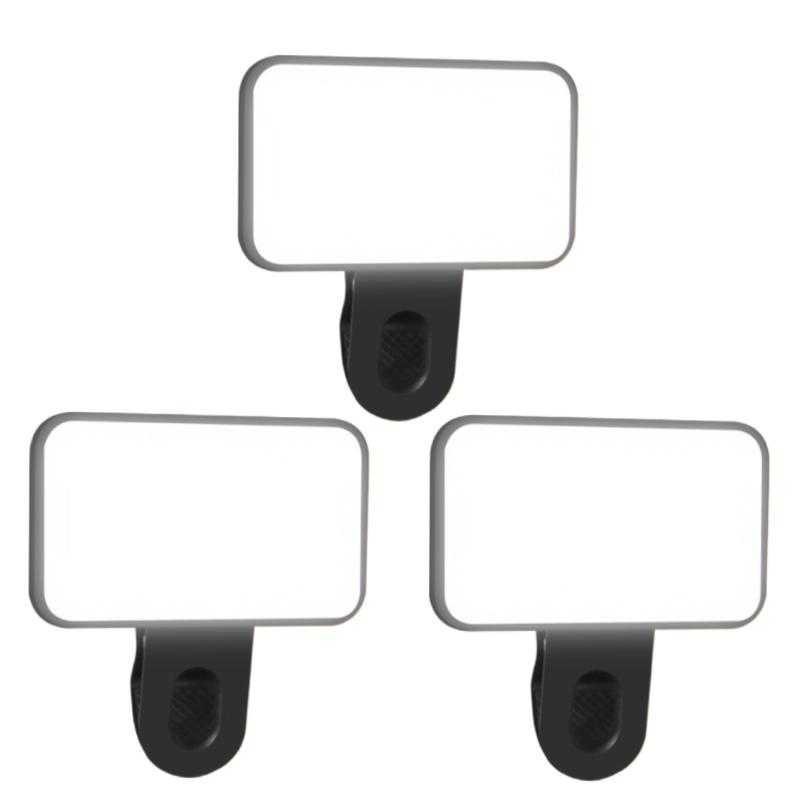 Mini Selfie Fill Light 3Modes Adjustable Video Conferencing Fill Light Rechargeable Brightness Clip On For Computer Mobile Phone