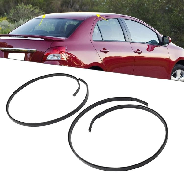 2pcs Weather Sealing Strips Automotive Accessories Left Right Side Roof Drip Moulding Trim Set 75551-52160 75552-52140