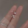 925 Stamp Silver Gold Color Star Stud Earrings Women Girl Gift Cute Banquet Asymmetry Jewelry