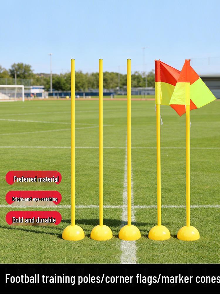 Sporttrainingsstange für die Sekundarstufe: Schlangenförmiger Laufstock mit Fußball-Eckfahne