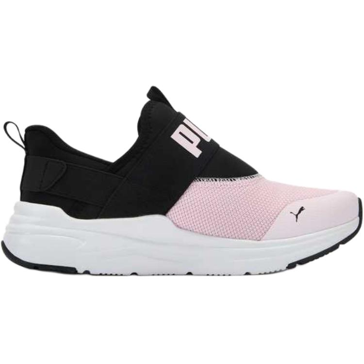 Puma Softride Wired 2 Comfortable Versatile Shock Absorbing Non-Slip Low-Top Casual Shoes Kids Sneaker Light-Pink Black 402831-07