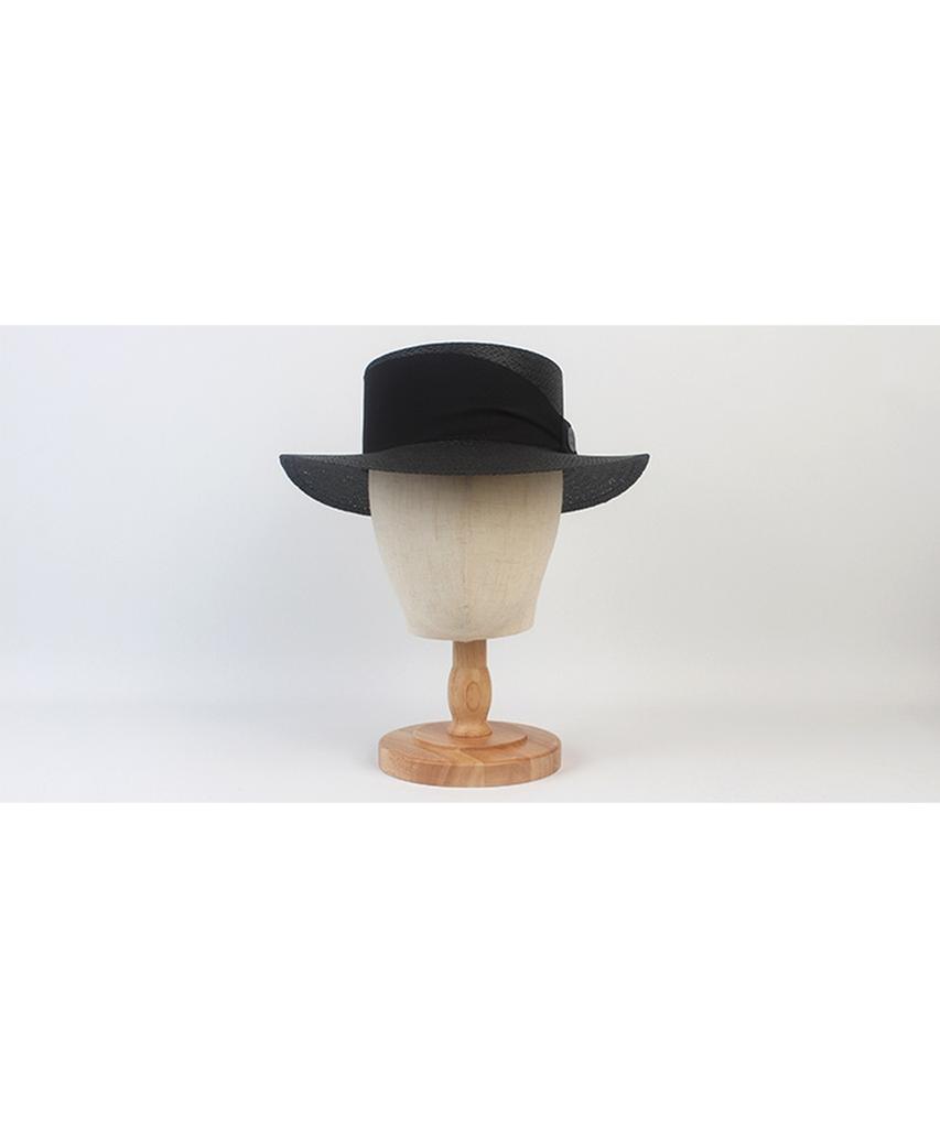 Bold Line Black Panama Hat