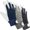 Ace Gloves Work Genuine Pig AG506 [ACE] [Bulk Purchase] [3-Color Pack] Gloves, Leather, Backless, Large,