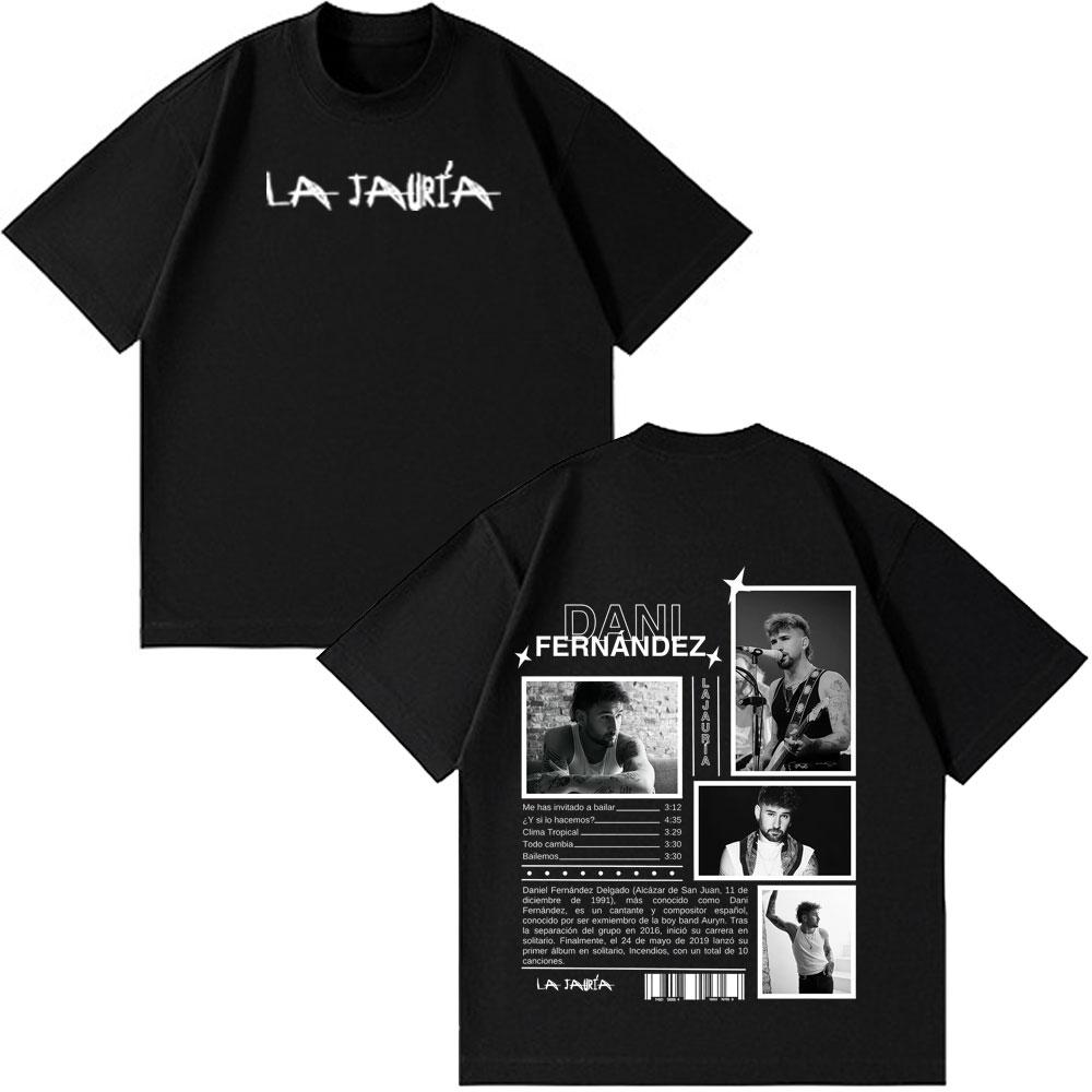 Hot Sale 2026 Rapper Dani Fernandez Album Tour Print Tees Men Women Hiphop Tshirts Shortsleeved Loose Casual Cotton Tshirts