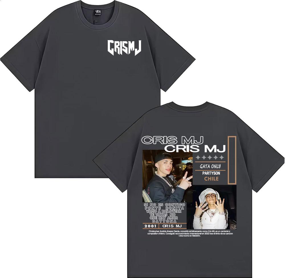 

Rapper CRIS MJ Album Tour 2026 Graphic Tshirts Unisex Women Vintage 90s Hip Hop Street Tshirt Casual Oversized T Shirt 4XL