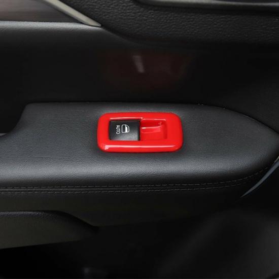 Window Lift Switch Panel Trim For Dodge Charger 2011-19 & RAM 1500 2010-2017 Red
