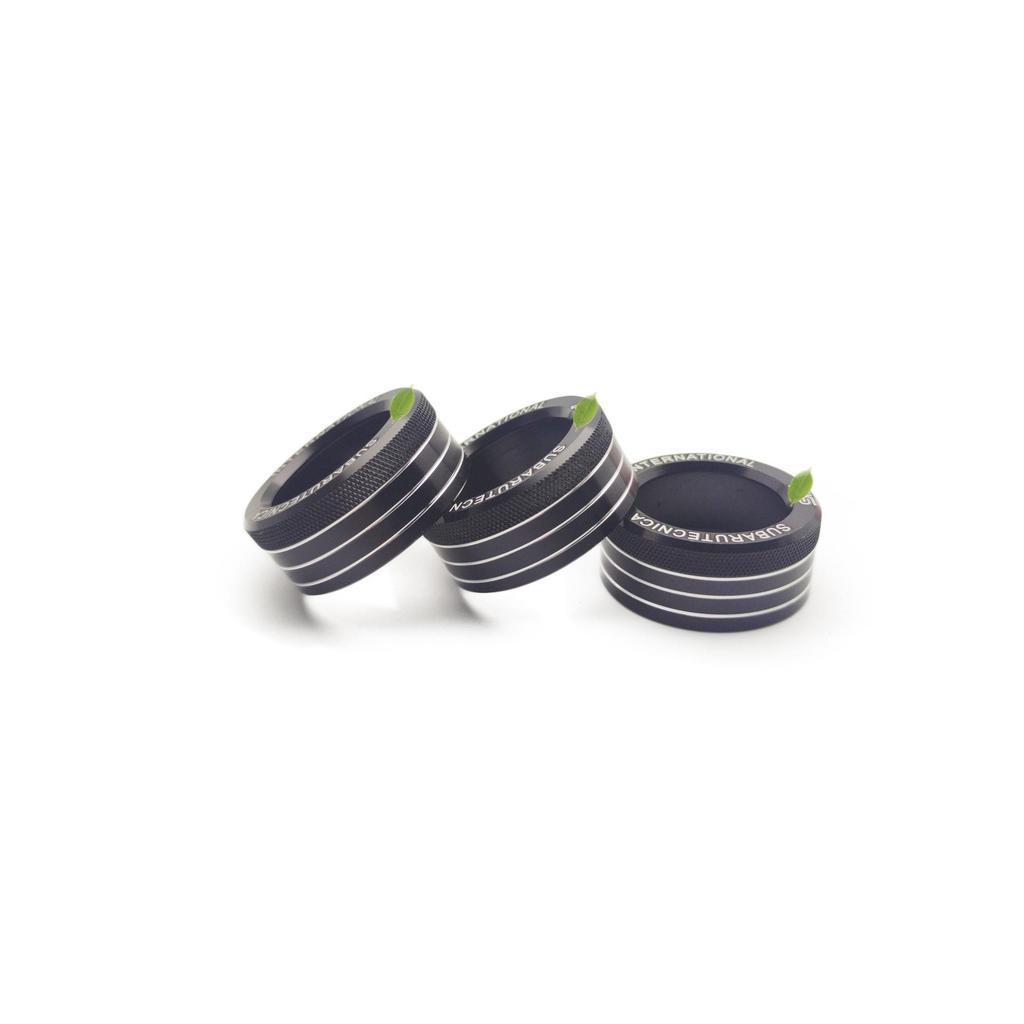 Decorative AC Knob Ring for GT86/Subaru BRZ - Fits 20 Models with Logo On Center Console.