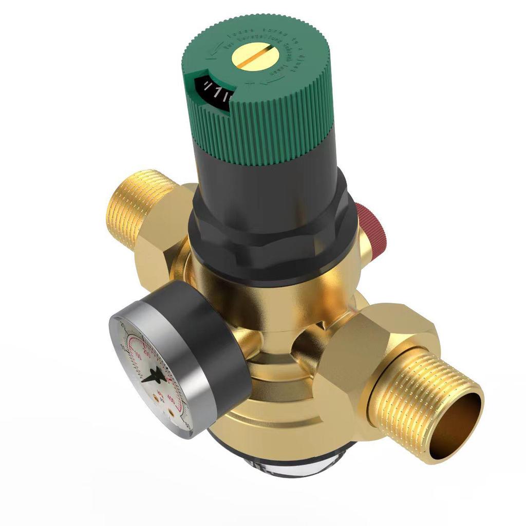 1-Inch Pressure Reducing Valve with Large Flow Filter - 20 PPR Union Water Pressure Regulator