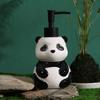 4pcs Creative Panda Ceramic Lotion Bottle Soap Dish Mouthwash Cup Ceramic Cartoon Bathroom Kit Modern Bathroom Accessories