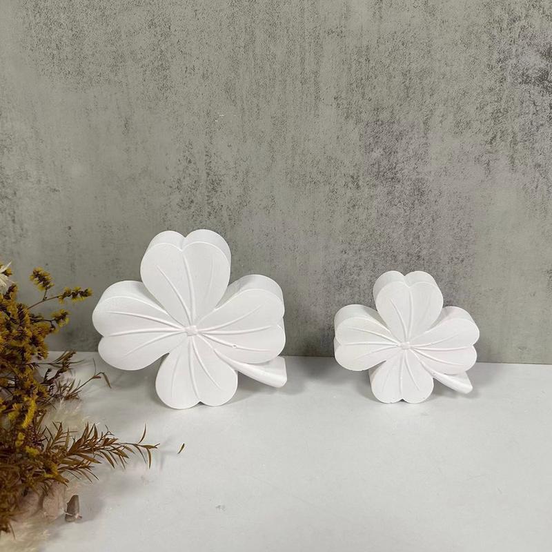 Lucky Shamrock Silicone Mold Four Leaf Silicone Lucky Fondant Moulds Epoxy Casting Resin Candle Mold Four-Leaf Shamrock Shape