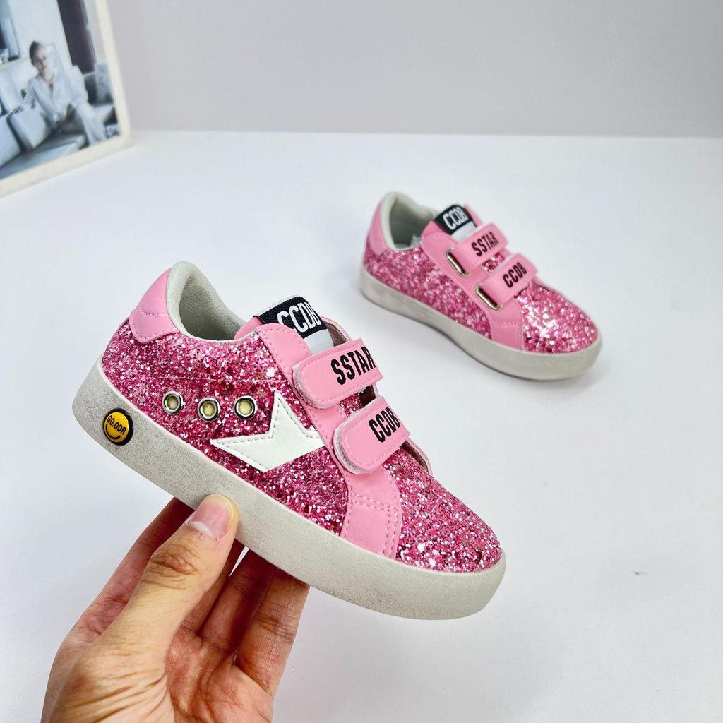 5078 Neue Saison Koreanischer Stil Stern Turnschuhe für Mädchen, Modische Freizeitschuhe mit Weicher Sohle