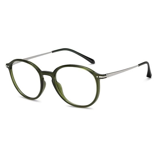 LENSKART BLU | Zero Power Blue Cut Computer Glasses | Anti Glare, Lightweight  | UV Protection Specs | Full Rim Round | Unisex | Large | LB E14787