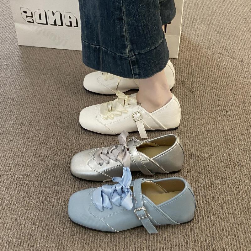 Fashion Woman Shoes 2025 Slip On Sneakers Ballet Flats All-Match New Sports Ballerinas White Casual Small Lace-Up Leisure Small White Sh