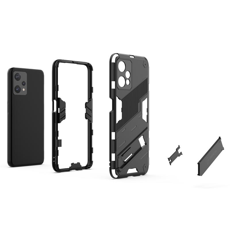 Phone Holder Case For Realme 9 Pro Plus Case Bumper Anti-knock Armor PC Full Back Cover For Realme 9i Case For Realme 9 Pro Plus