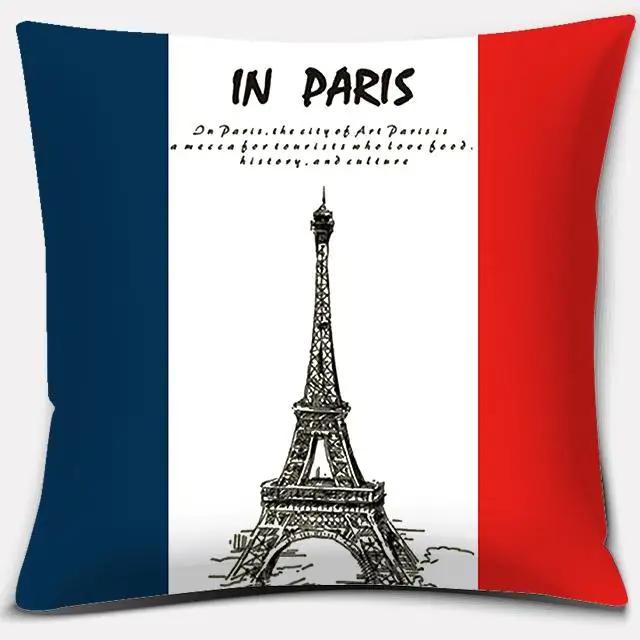 Home Decor LOVE England Series Printed Square Polyester Pillowcase Cushion Cover Bedroom Living Room Ornament funda de almohada