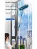 Telescopic Rotating Glass Cleaner – Double-Sided High-Rise Window Squeegee for Households.