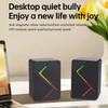 USB Power Mini Speaker With Dynamic LED Lighting For Desktop Gaming And Multimedia Use