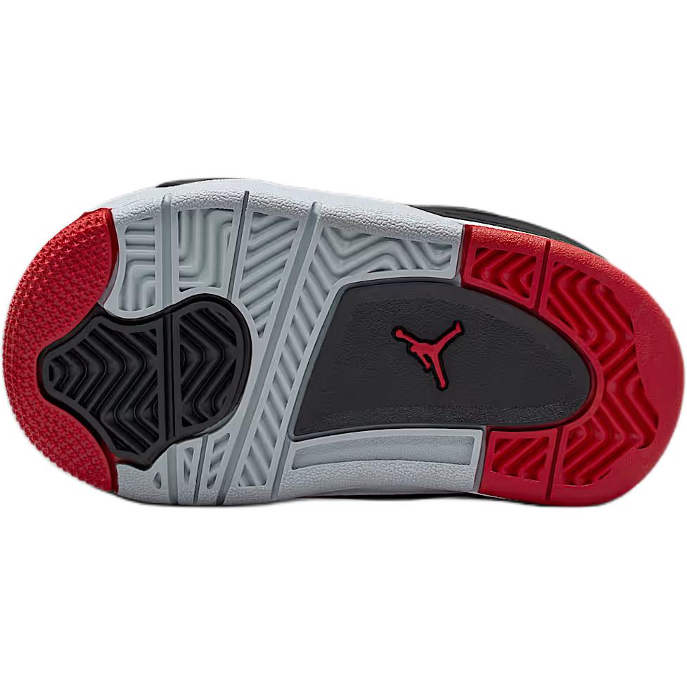 New Jordan Air Jordan 4 Abrasion Resistant Low Top Toddler Shoes Black Infant And Toddler FQ7937-061