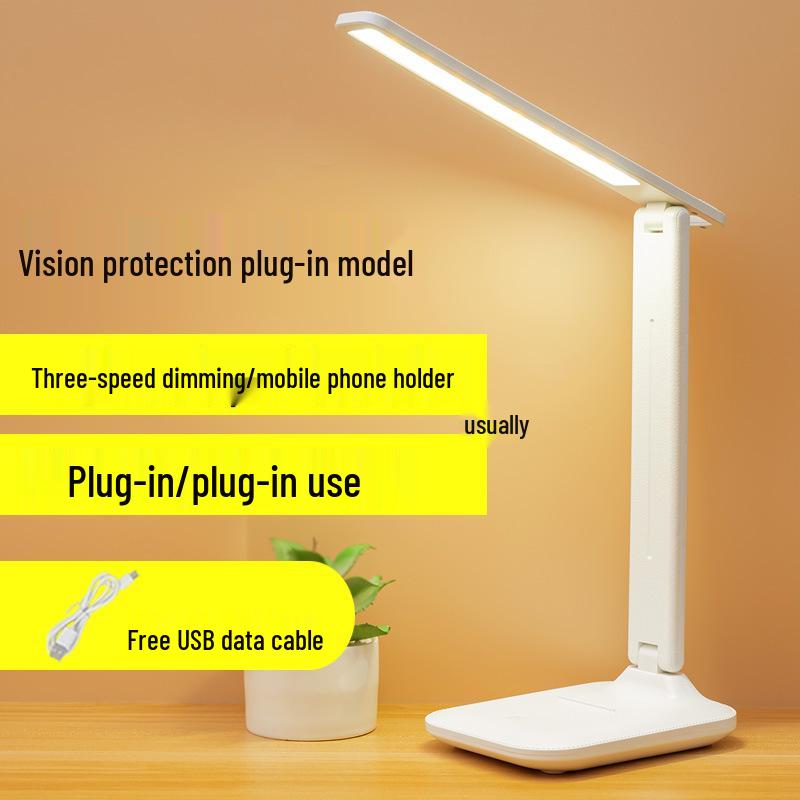 Touch Dimmable LED Desk Lamp for Eye Protection - Ideal for Students, Dorms, and Bedrooms