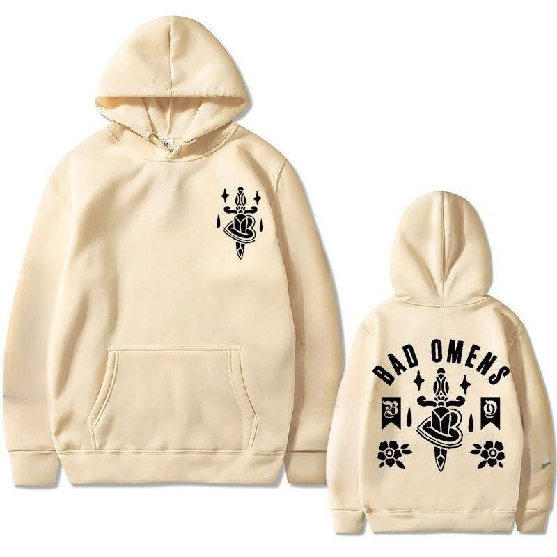 Awesome Bad Omens Band Tour American Music Double Sided Men's Hoodie Sweatshirt Men Womnen Brand Design Pullover Cotton Hoodies