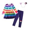 Bambole Gabby Travestimento Casa delle Bambole Cartone Animato Gioco di Ruolo Set da 2 Pezzi Vestiti in Tulle a Righe Gioco per Bambini Tema Festa Abito