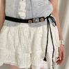Wax Line Ethnic Style Belt Flower Women Woven Belt Elegant Bohemian Style Waist Chain  Female/Girls