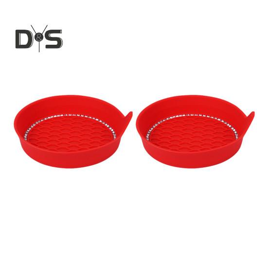 2 szt. podkładek samochodowych odpornych na zużycie, uniwersalnych, zapobiegających zarysowaniom, izolowanych cieplnie, antypoślizgowych, silikonowych wkładek do uchwytu na kubek