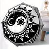 1pc Cosmic Symbol Art Automatic Open/Close Umbrella, Umbrella with Cartoon Design, Portable Compact Umbrella for Men & Women, Good Holiday G