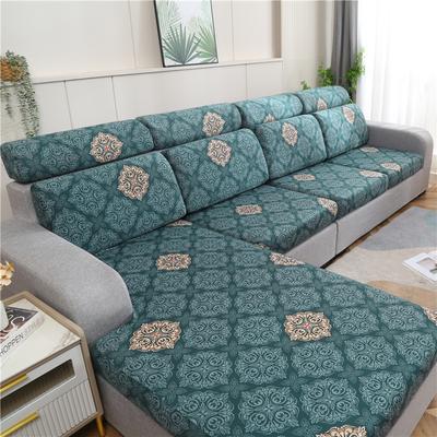 Stretch Bedruckter Stretch Sofa Sitzkissenbezug Rückenlehnenbezug Schutz für Couch Sofa Bezug L-Form Chaiselongue Überwürfe