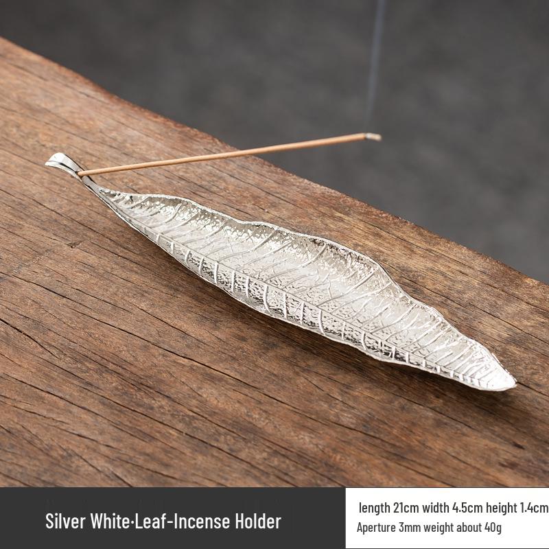 Antique Bodhi Leaf Incense Holder - Japanese-Inspired Aromatherapy Stand