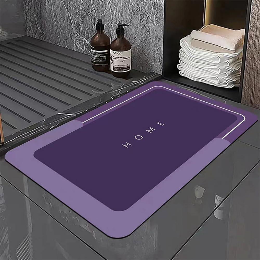 Simple Oval Square Diatom Mud Absorbent Foot Mat Bathroom Non-slip Mat Toilet Door Mat Quick Dry