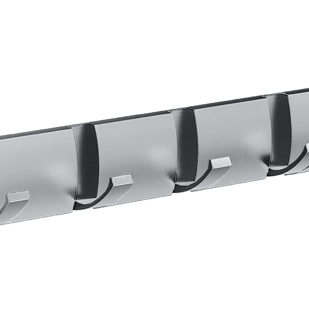 Thickened Invisible Hook 5 Hook Wall Mounted Coat Rack Folding Hideaway Coat Hooks Door Rear Key