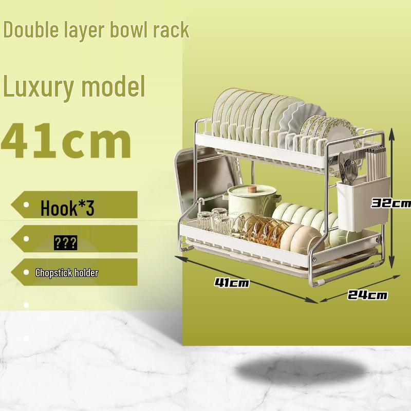 Multi-layer Kitchen Countertop Dish and Plate Organizer Rack