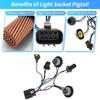 X Autohaux Headlight Wiring for GMC Sierra 1500 2500HD 3500HD 2007-2013 No.15841610