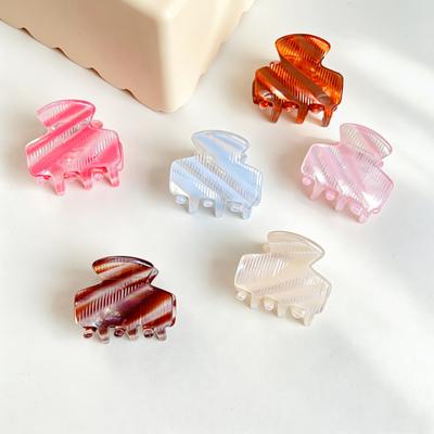 Hair Claw for Women Hair Clip Striped Print Small