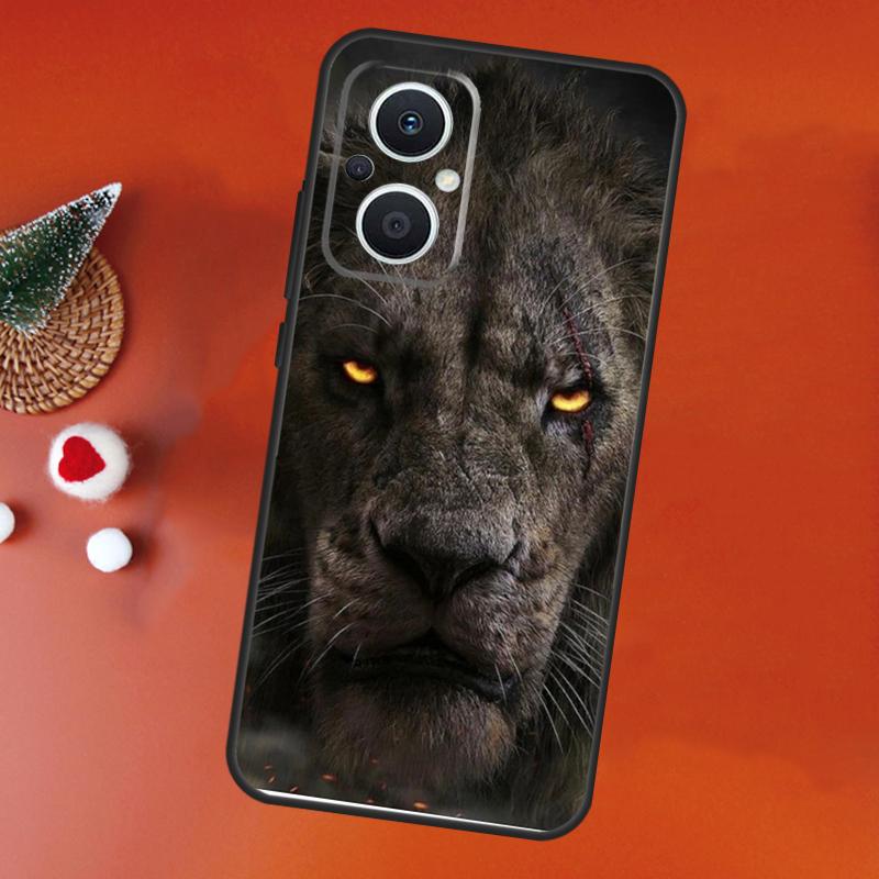 Ferocious Lion Case For OPPO Find X9 X5 X6 X8 Pro OPPO Reno 14F 13F 12F 11F 10 12 13 14 Pro 7 8 Lite Cover