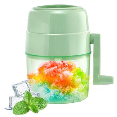 Snow Cone Machine Shaved Ice Machine Manual Ice Shaver Machine Double Stainless Steel Blade Ice Crusher
