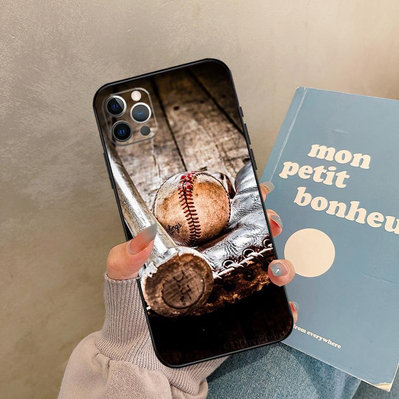 Baseball Ball Case For iPhone 17 Air 16 15 14 13 11 12 Pro Max 13 mini XR 15 16 Plus 16e Back Cover Shell