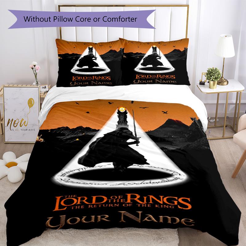 Lord Rings Customizable Name Custom Bedding Perfect for Living Rooms Soft Bedding Custom Room Decor Perfect Gift for Valentine’s Wedding Birthday