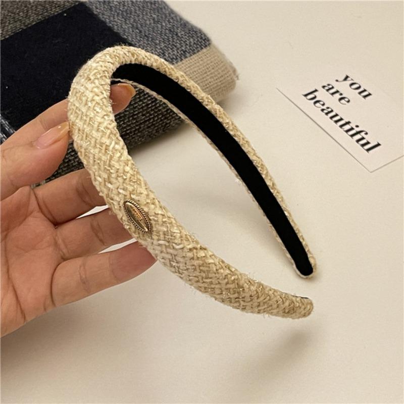 Retro tvídové obruče do vlasov Francúzsky štýl Sladká dámska móda Elegantné Protišmykové Romantické pokrývky hlavy Dievčenské párty doplnky