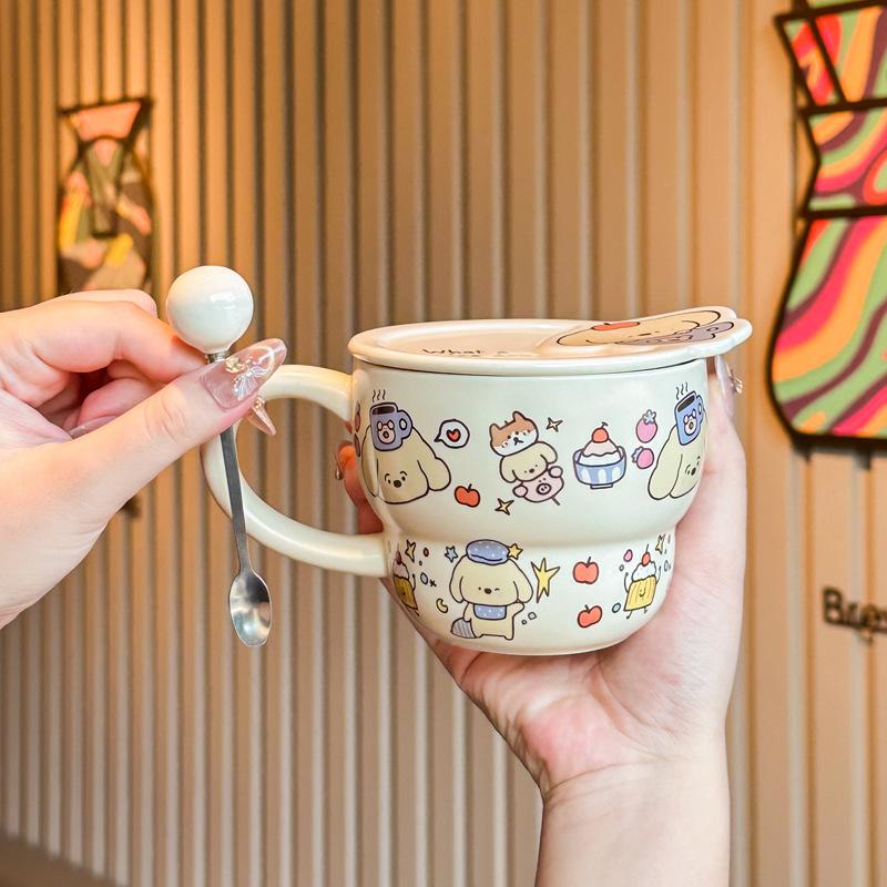 

Подарок на день рождения девочке милая мультяшная кружка из керамики с щенком для одноклассников и учителей школьный подарок подарок-компаньон подарочная коробка 401-500ml