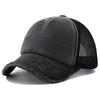 2024 New Summer Women's Black White Pink 5 Panel Baseball Cap with Breathable Mesh Trucker Snapback Hats for Men Women Gorros
