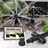 180° Bend Adjustable 8-holes Drippers with Stake Quick Insert Slip Lock Sprinklers Sprayer Garden Irrigation Watering Supplies