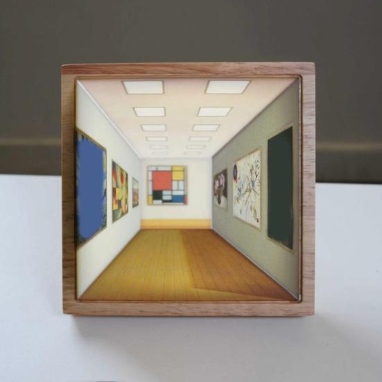 

3D визуальный ночник настенный трехцветный регулируемый светодиодный светильник трехмерный