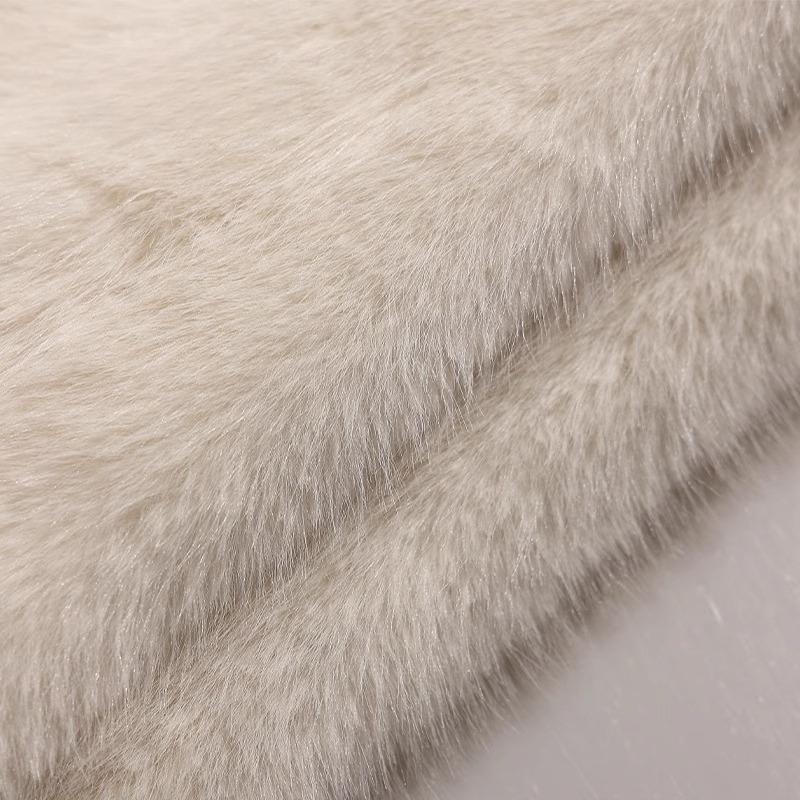 50x180cm Thickend Faux Fox Long Hair Plush Fabric for Coats Collar Toys Carpet For Diy Sewing Plain Soft Warm Fur Cloth