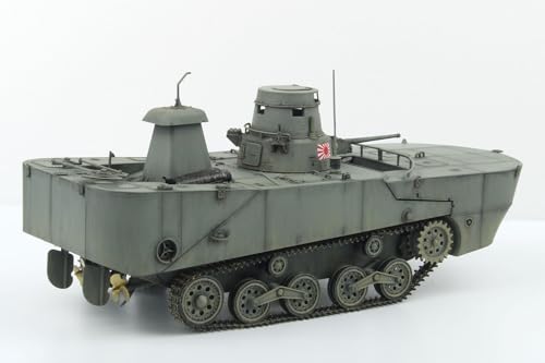 PLATZ/MONO Dragon 1/35 Scale Tanks of the World 11 WWII Japanese Navy Type 2 Ka-Mi Seaborne Configuration (Late Float Type) Plastic Model MD011 (Tank)