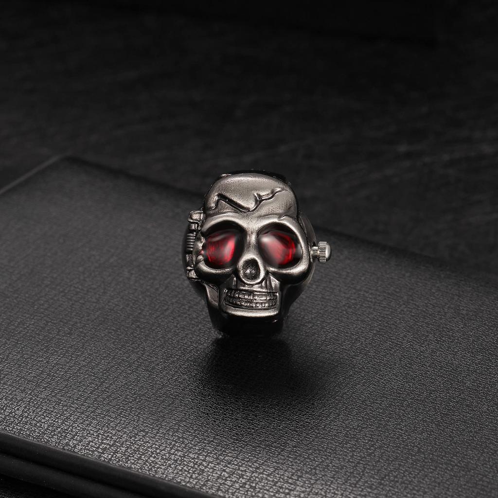 Lancardo Skull and Crossbones Ring Free Ring Lid Cover Easy To Daily Life Anniversary Ring, Clock, Watch, Size, Watch, Included, Men's, Women's,