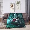 Hollow Knight Silk Song Fran Velvet Blanket for Autumn and Winter Breathable Super Warm Sofa Bed Blanket Warm and Soft Plush Bla