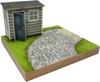 Kobaani Model Studio Sweet Style Series Garden with Shed and Cobblestones Assembly Kit 1/24 SS-027